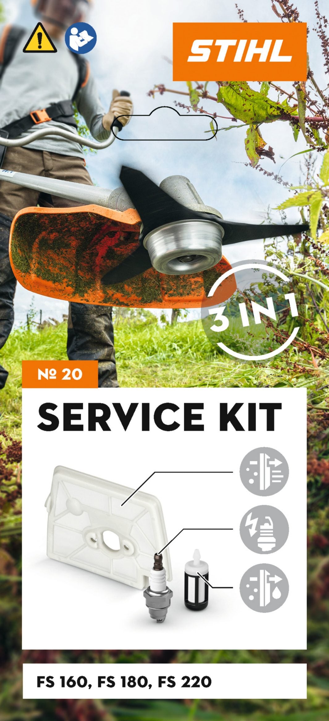 SERVICE KIT 20 PER DECESPUGLIATORI